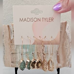 NEW Madison Tyler 3pc Earring Dangle Set